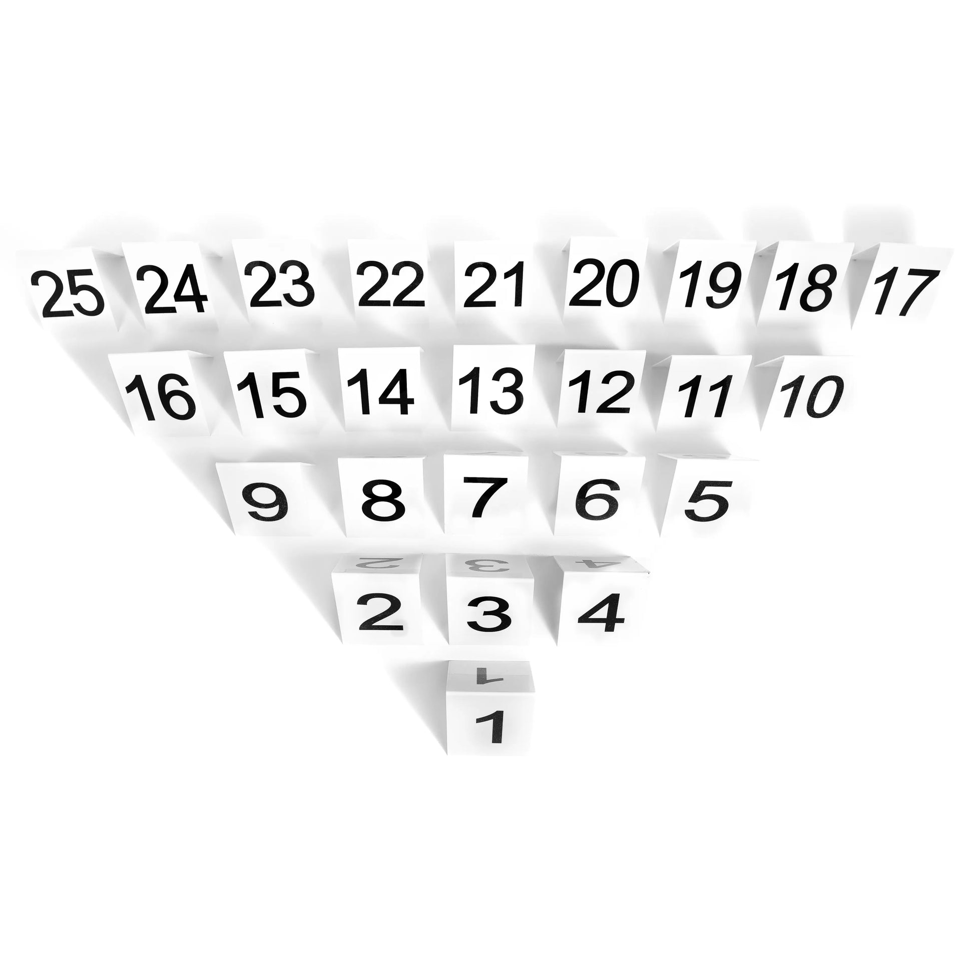 Parcoursnummern Nummernschilder 1-25 Hoopers Agility2