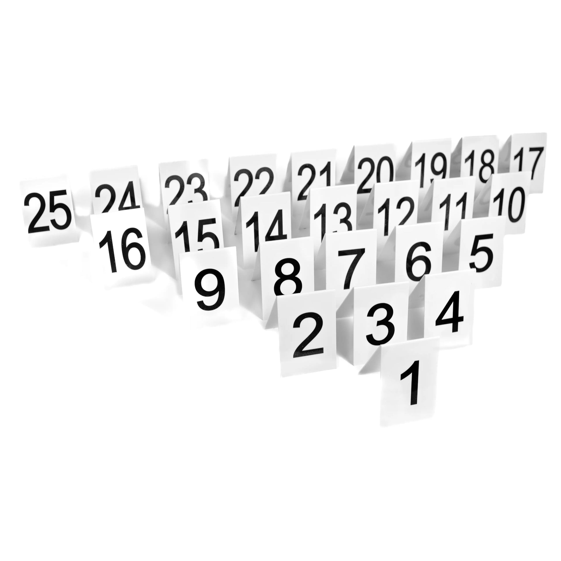 Parcoursnummern Nummernschilder 1-25 Hoopers Agility3