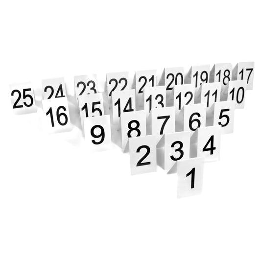 Parcoursnummern Nummernschilder 1-25 Hoopers Agility3