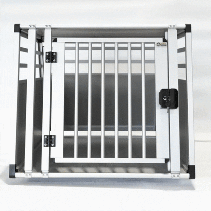 Hundeversum Hundebox Einzelbox Aluminium PLUS (Versperrbar)