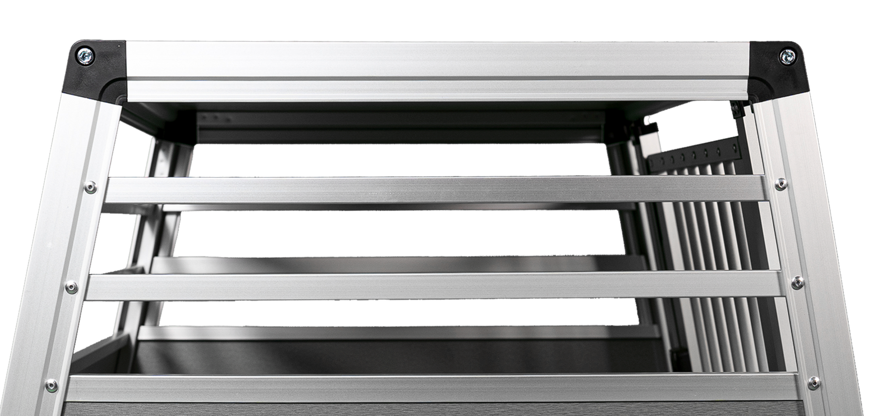 Hundebox Aluminium Lueftungsstaebe