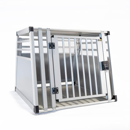 Hundebox_Einzelbox_Plus_Ansicht_schraeg_von_links