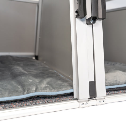 Set: Antirutschmatte (2x) & Hundebett (2x) passend für die Doppelbox